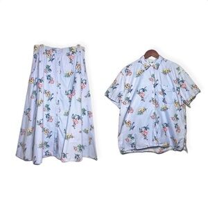 Vintage Nordstrom Floral Skirt Set